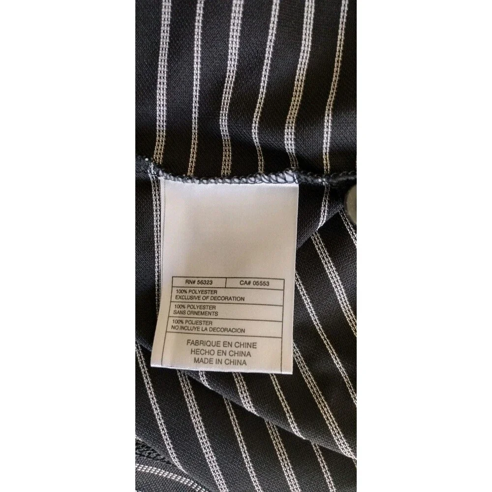NIKE GOLF Tour Performance Men's Size XL Dri Fit Golf Black Stripe Polo Shirt